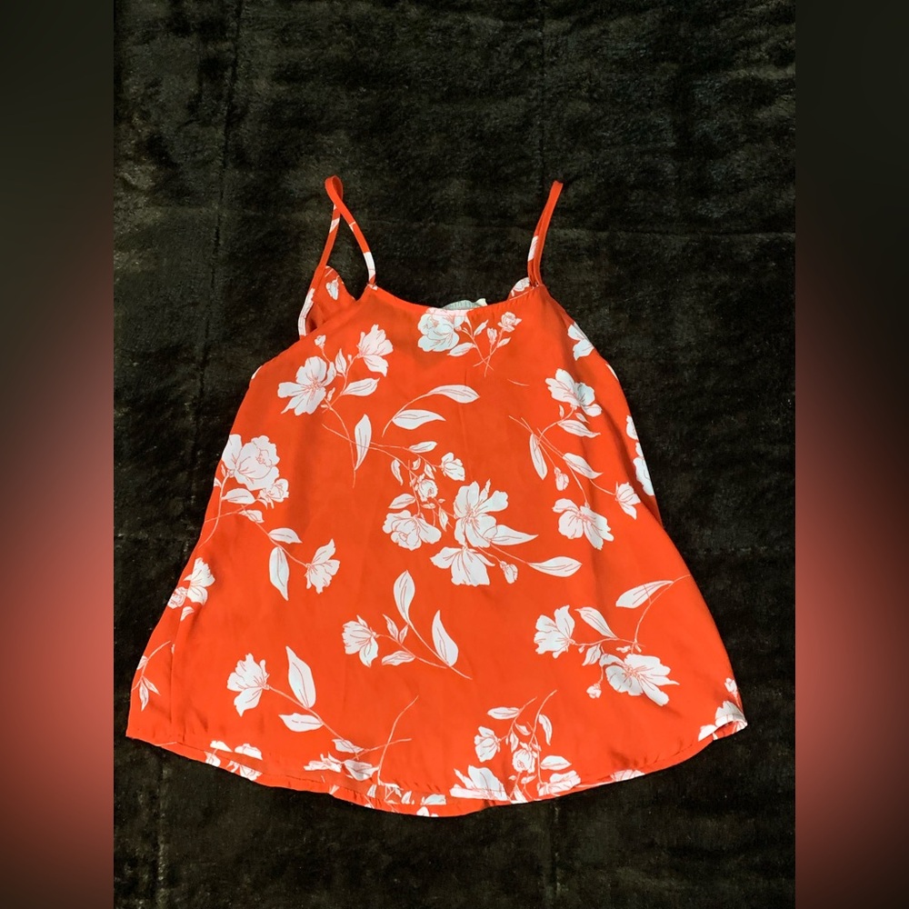 Floral Orange/Red Women's Top